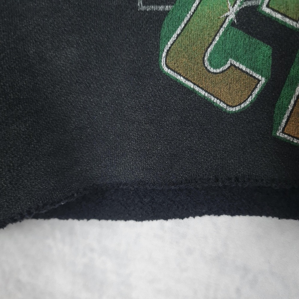 Abercrombie Boston Celtics Sweatshirt Womens Medium Black Cropped Oversized - Picture 11 of 16